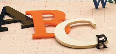 cut acrylic signs