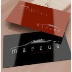 business cards Miami with UV high gloss