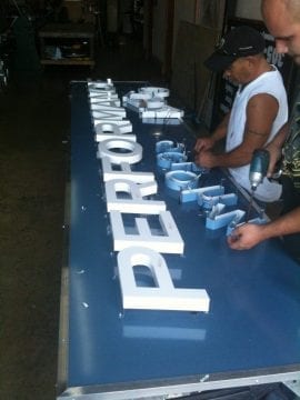 reverse channel letters