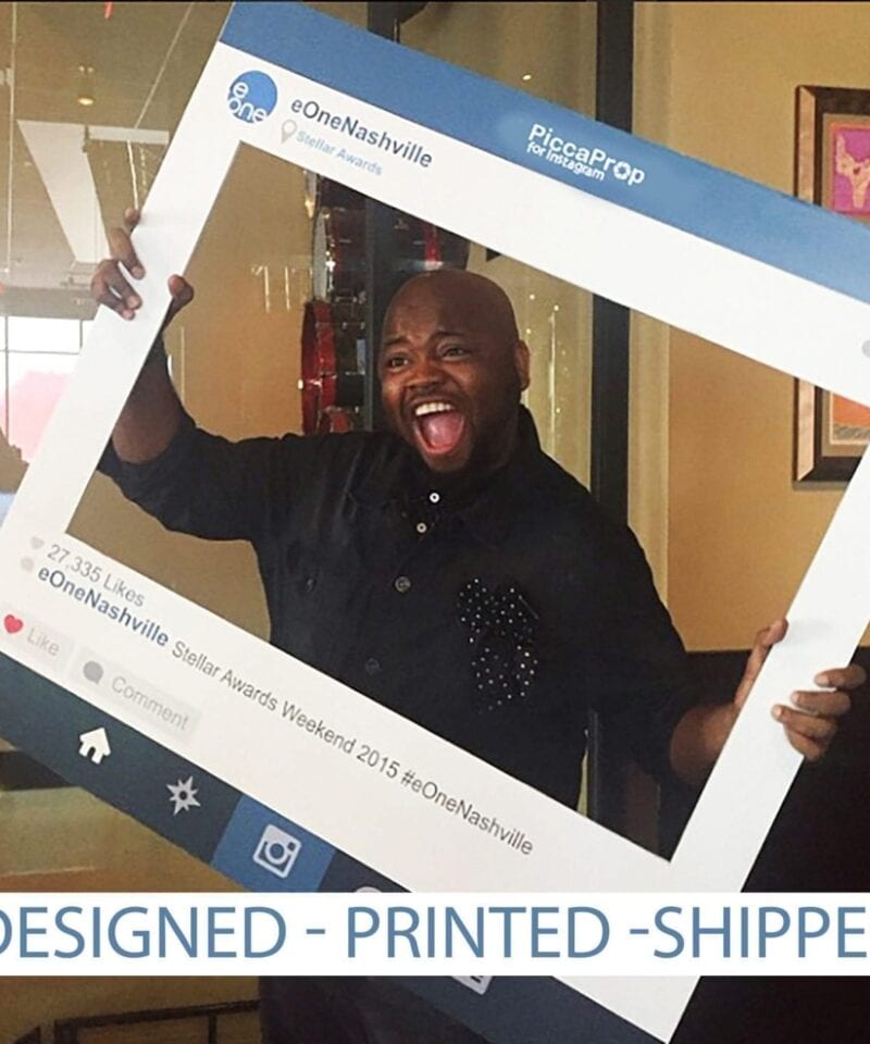 instagram frame edit picca big with text