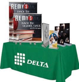 Extra Large Table Top Retractable Single Sided Banner Stand 1 tabletop displays