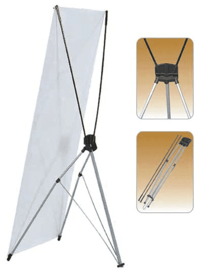 Extra Large Standard X Type Single Sided Fibeglass Banner Stand