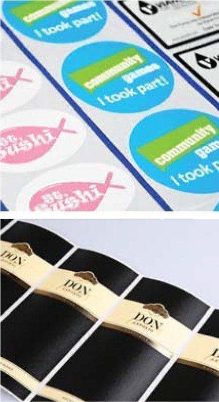 x” FullColorSemiGlossPaperRollStickerforIndoorUseRectangleoroval