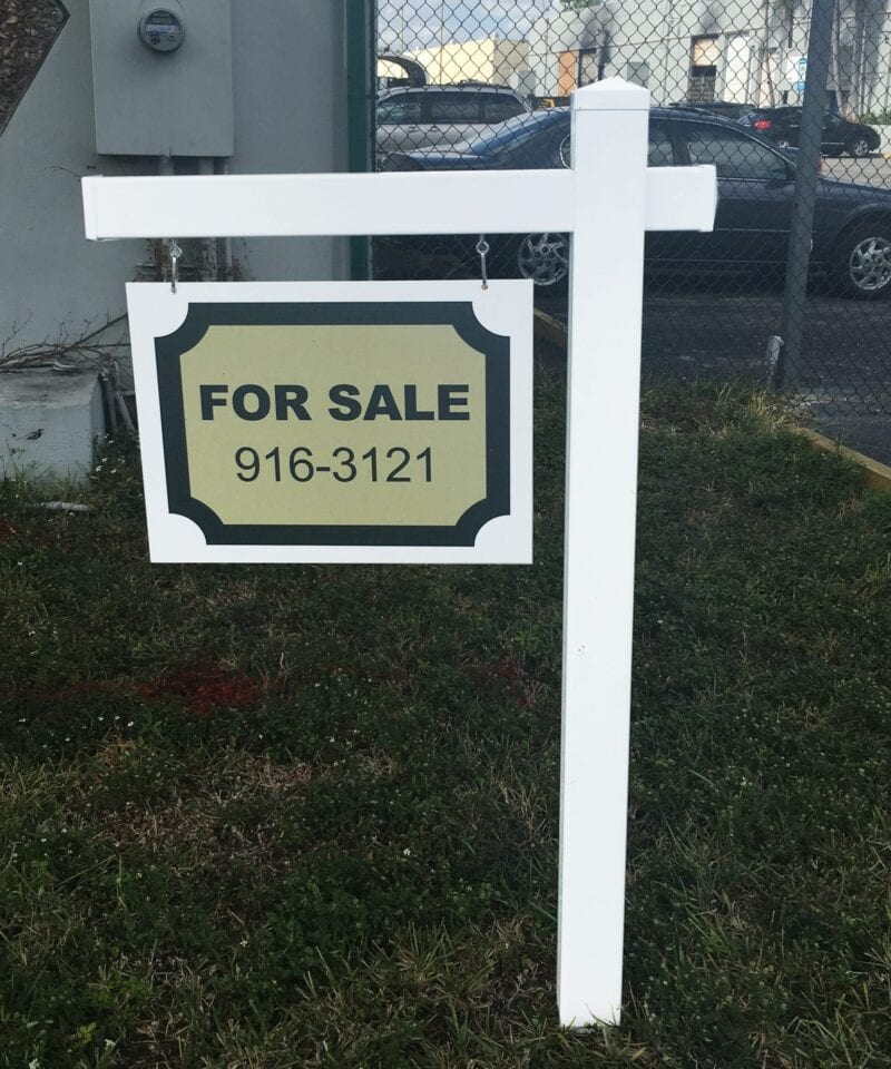 vinyl real estate post signs for sale
