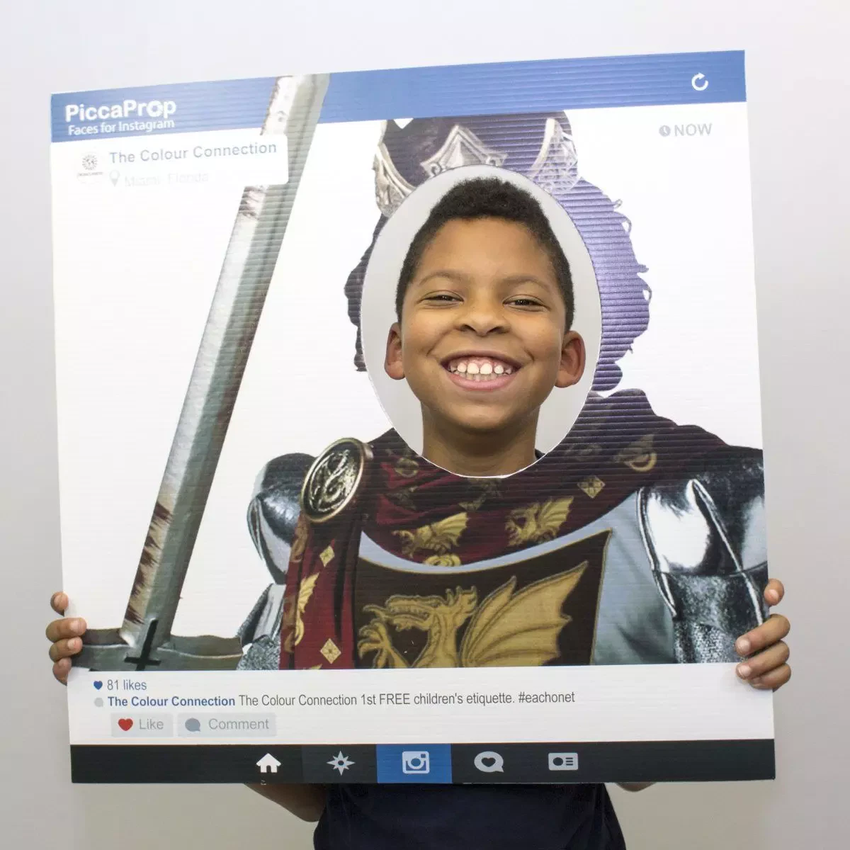 Instagram Frame Prop Knight King Cutout