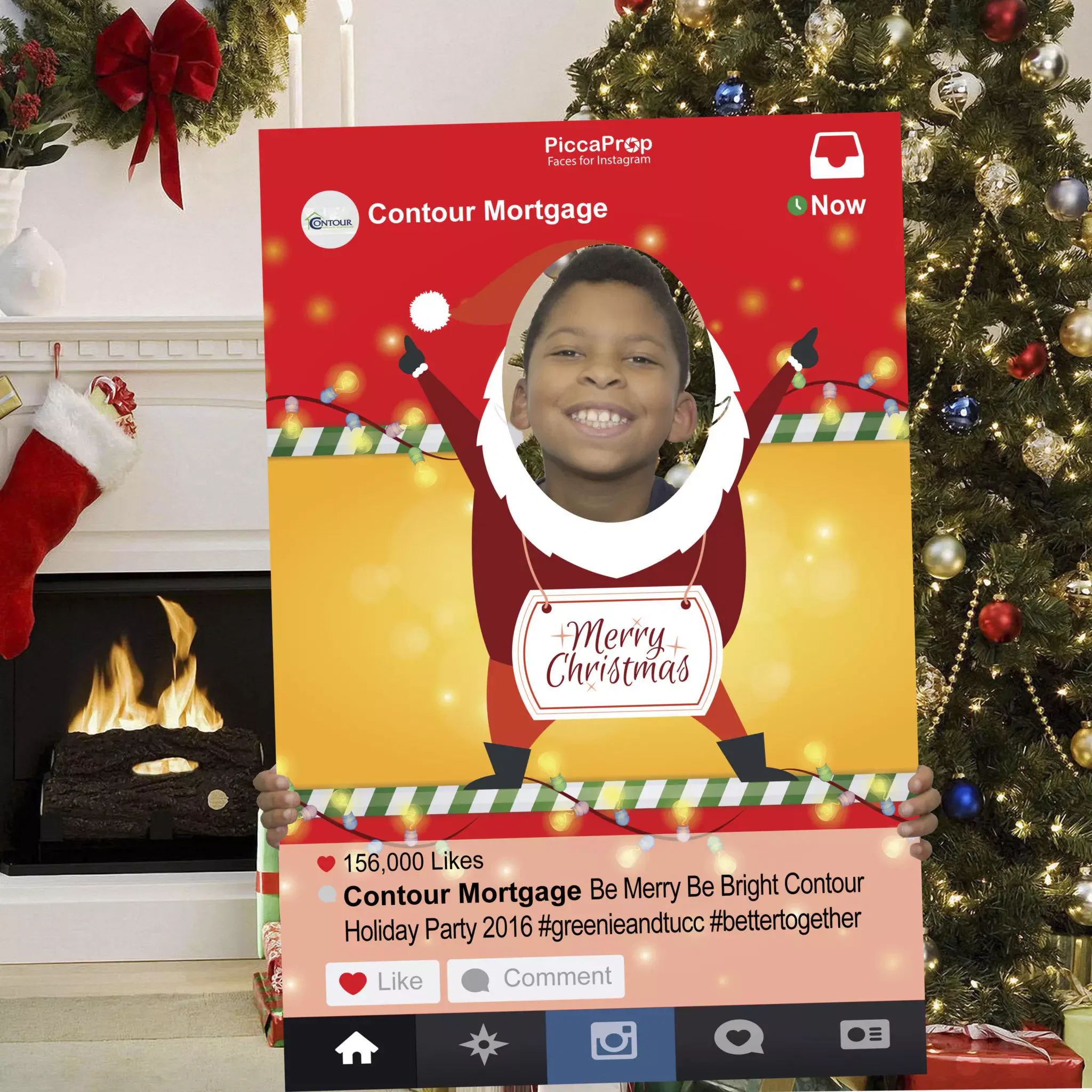 Instagram frame prop Christmas