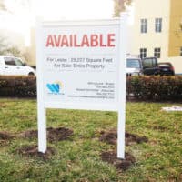 real estate post sign miami