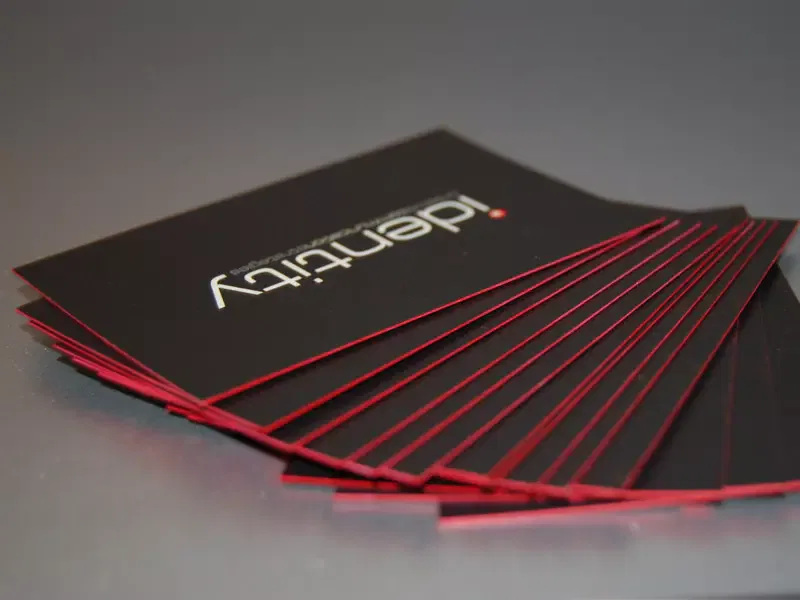 pt ultra thick business cards with painted edges