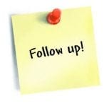 Follow up on past clients and leads