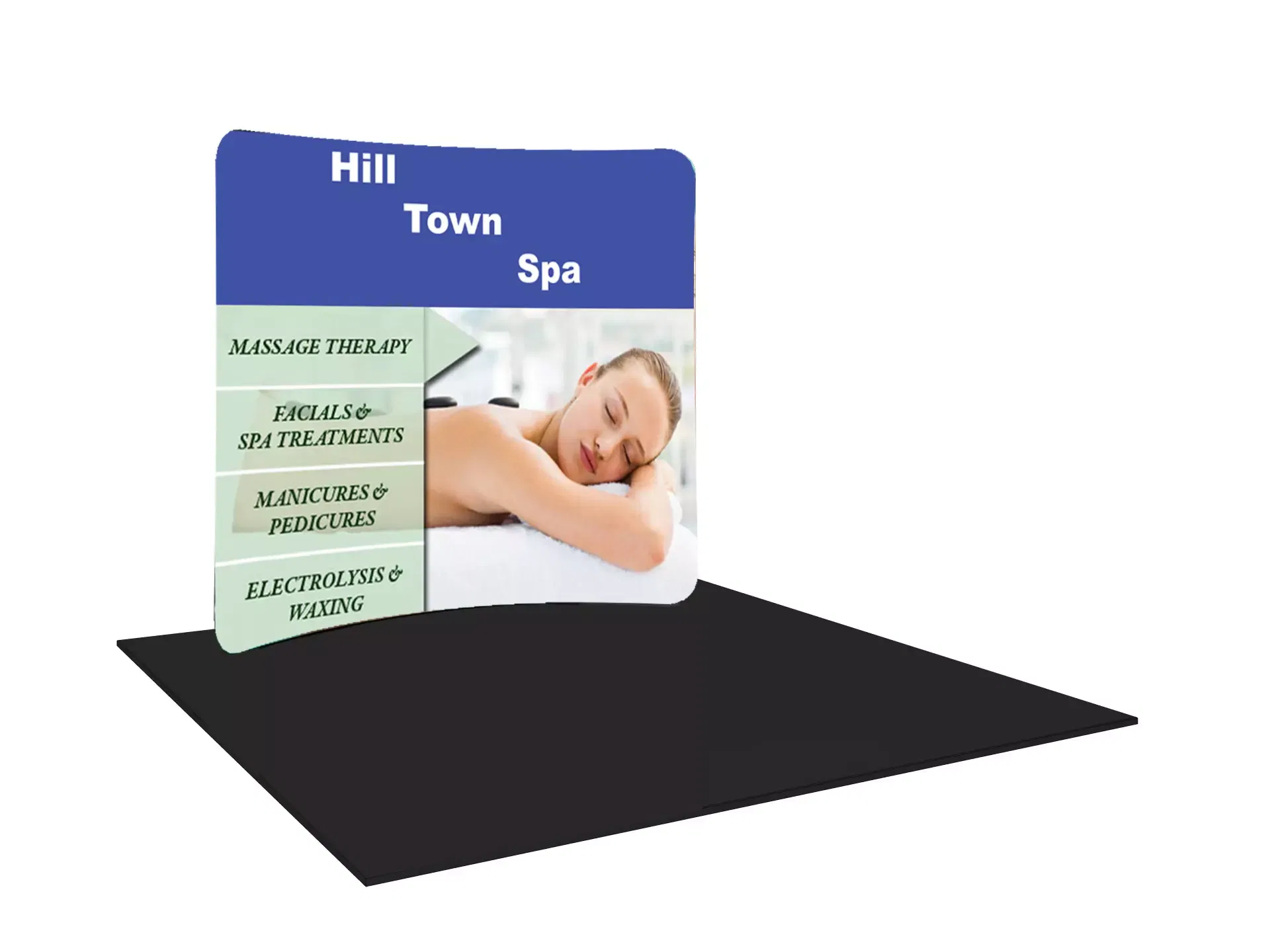 Curved Tension Fabric Display 8 ft. or 10 ft.