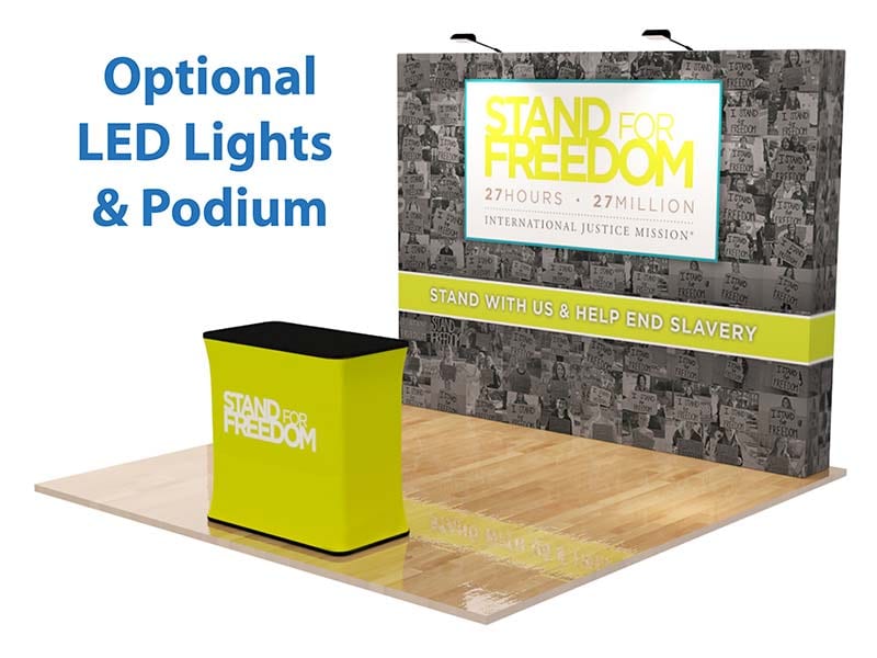 Velcro fabric popup display