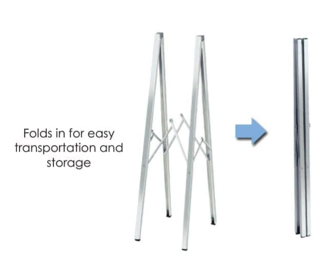 Indoor Metal Sandwich A-Frame Side Walk Sign - Image 2