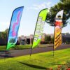 outdoor feather flags promotional flags