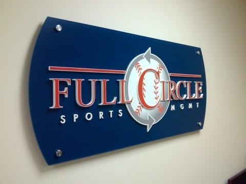 acrylic office panel signs