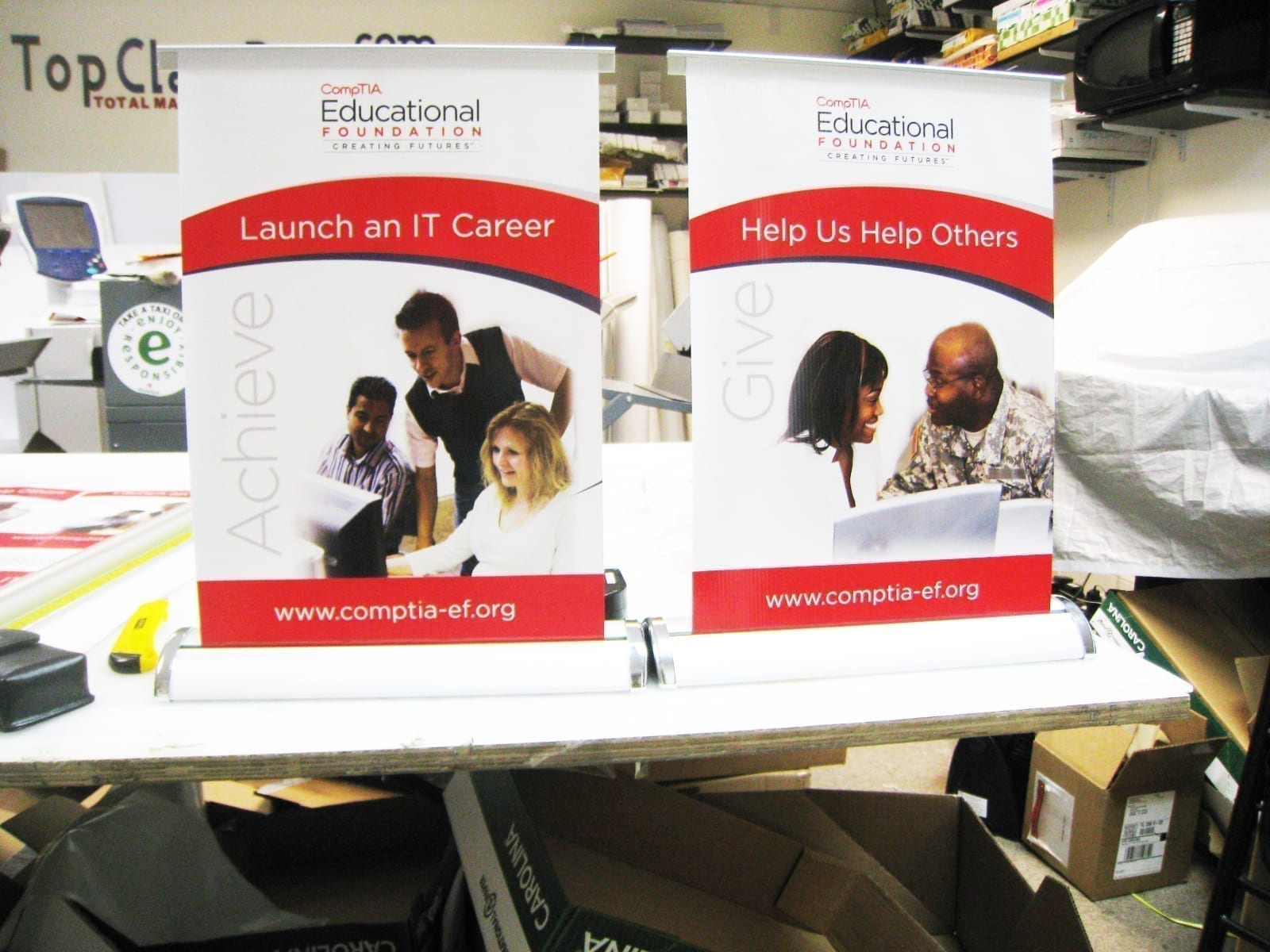 Banner-stand-mini-table-top