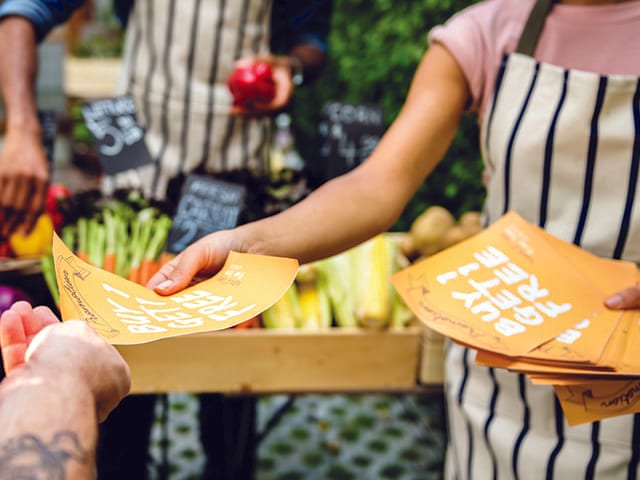hand to hand brochures flyers