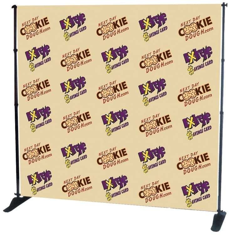 use full-color vinyl banners as your background so you stay ‘on-brand’ during your online presentation.