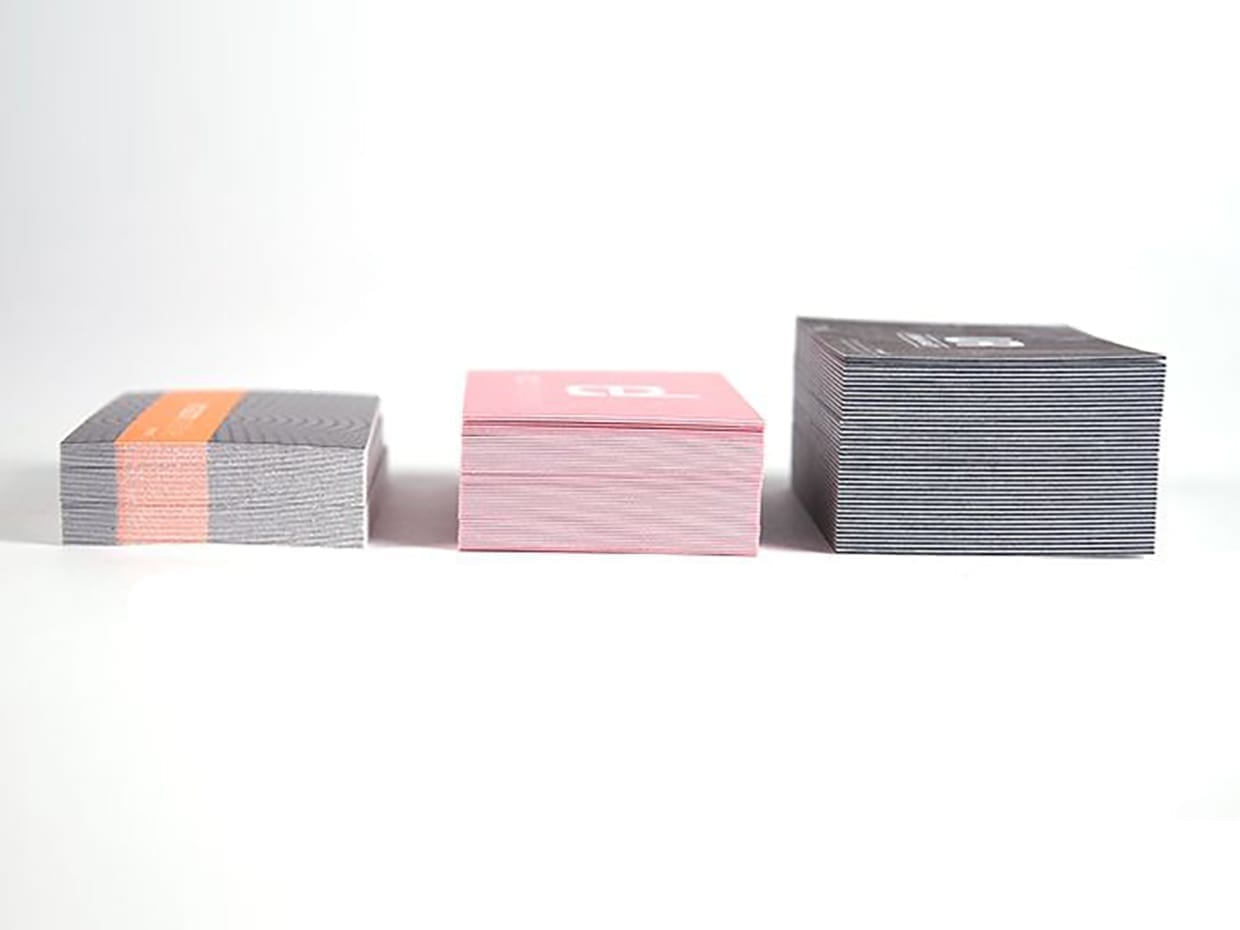 business card thickness
