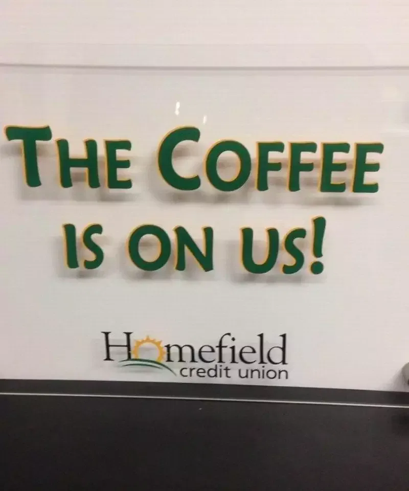 acrylic standoff wall sign