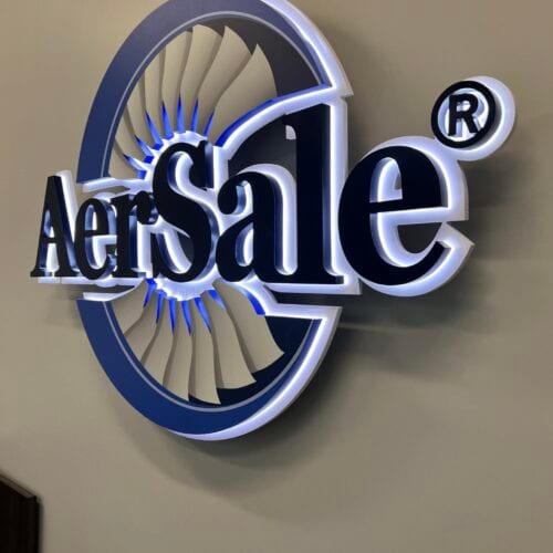 indoor led lit channel letter sign with edge lit halo and printed pvc face (22)