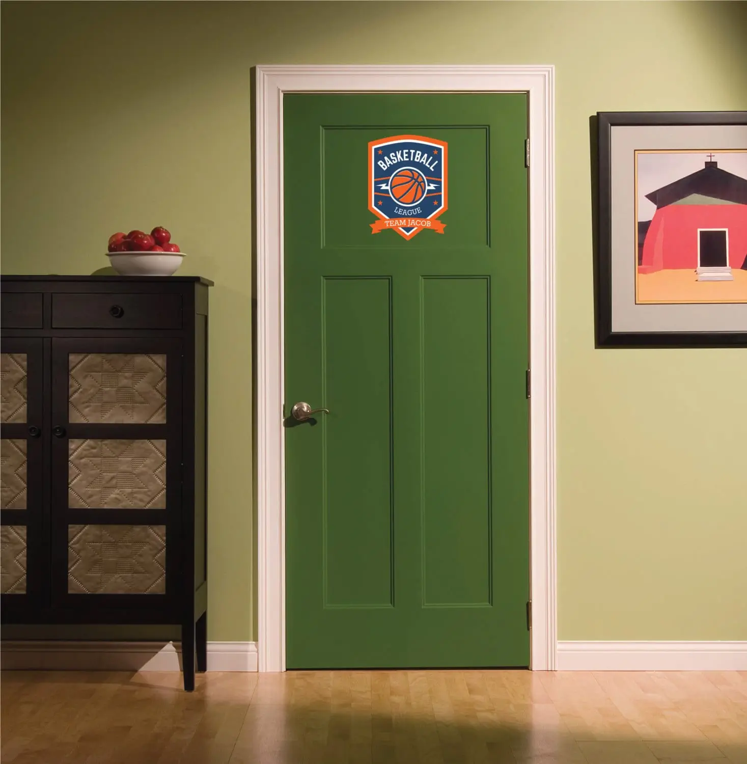 Personalized Basketball Team Logo Wall Decal