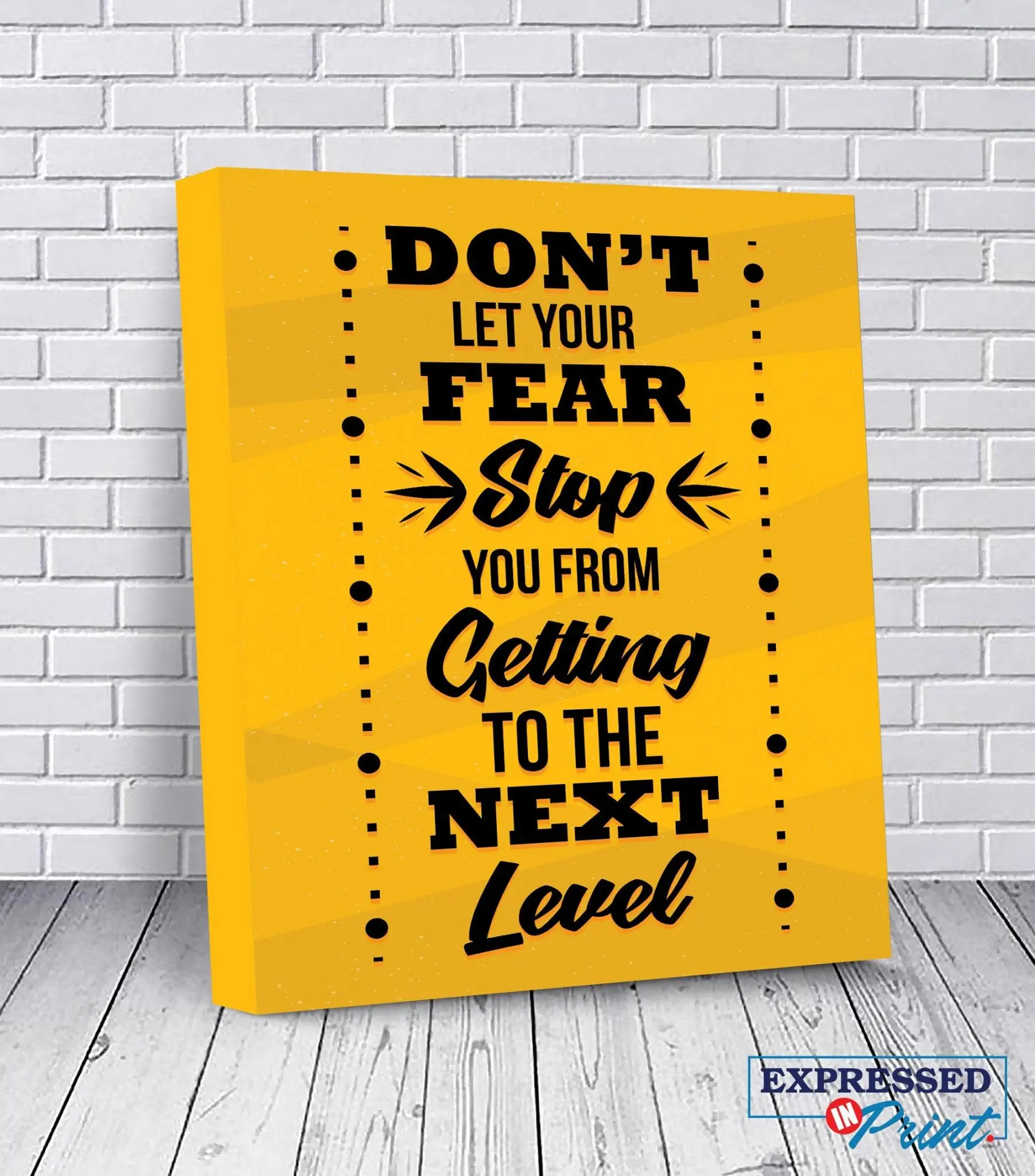 Fearless Office Wall Art - Motivational Quotes on Canvas