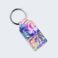 Personalized Exotic Tropical Summer Keychain