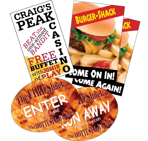Full Color Stickers - roll labels - custom bumper stickers