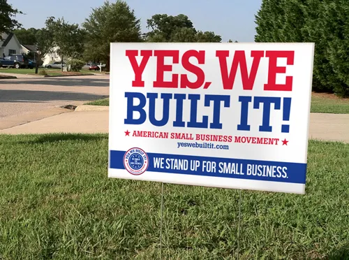 yard signs - coroplast signs