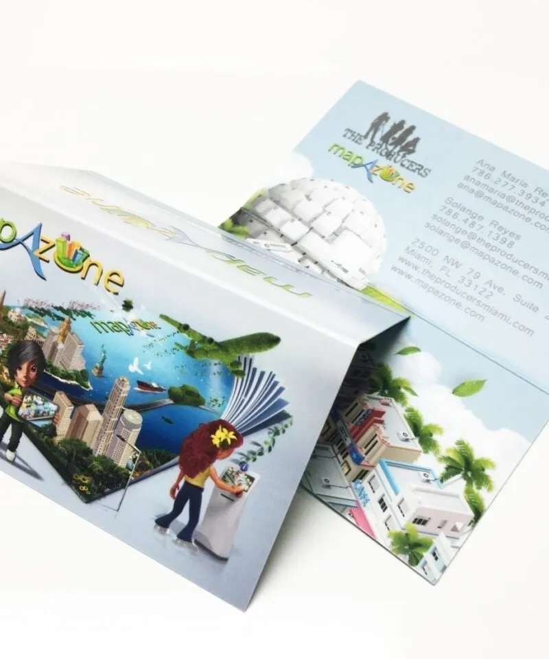 fold over business cards