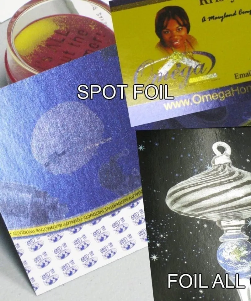 full color foil process spot uv all over