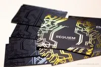 full color foil Business Cards spot uv with full color foil