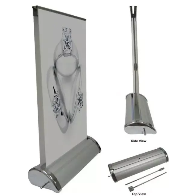 Large Mini Table Top Retractable Double Sided Banner Stand