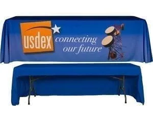 Economy 8’ 3 Sided Table Cover Full Color Dye Sublimation