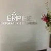 brushed metal cut sign