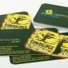 silk laminated business cards