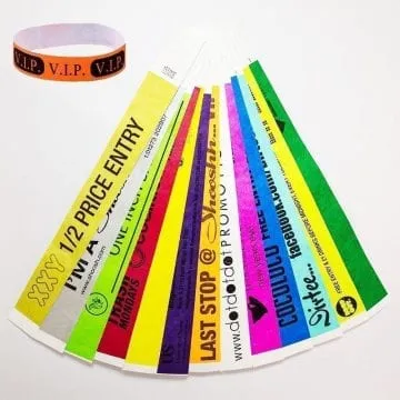 tyvek wristbands