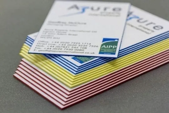 pt ultra thick business cards with painted edges