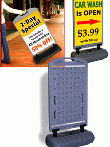 Plasticades A Frame - Wind sign II (add inserts) Includes 2 Imprints 1 Side each