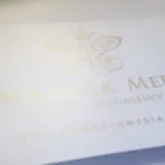 full-color silk laminated with metallic ink business cards metallic ink with silk