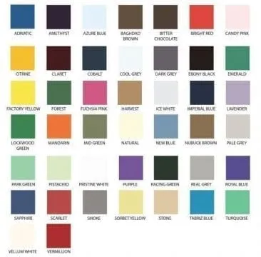 etsy color chart