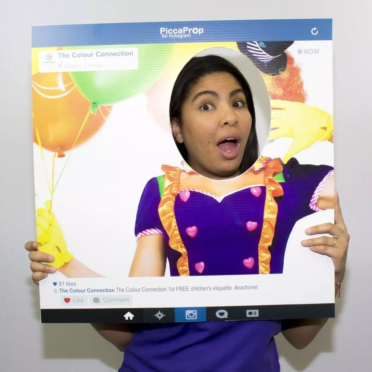 Instagram Frame Prop Clown Cutout