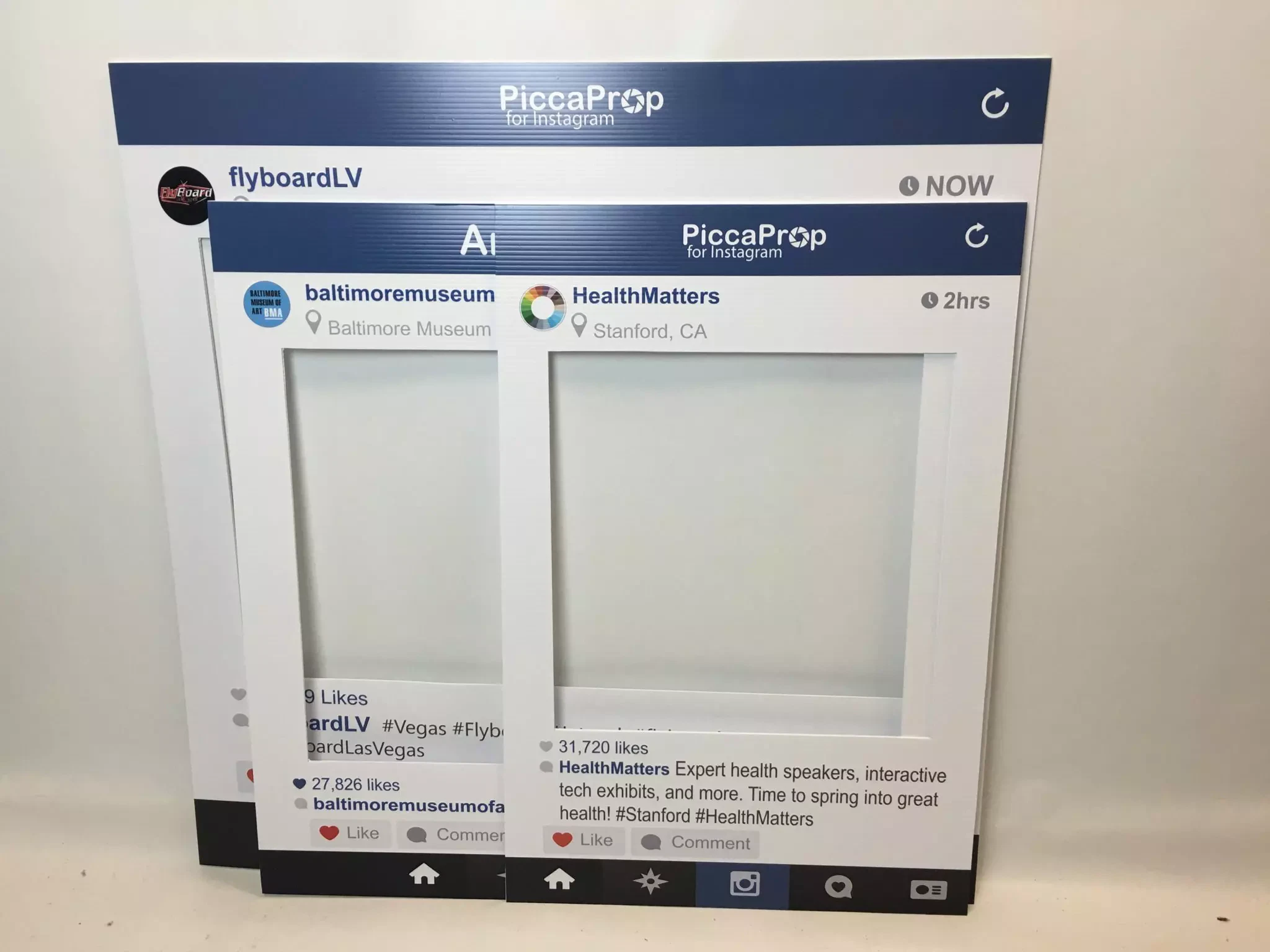 Instagrame frame props different sizes