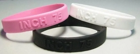 Embossed silicone wristbands Embossed silicone wristbands
