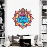 ganesh flower lotus wall decal