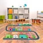 Kids racing floor decals