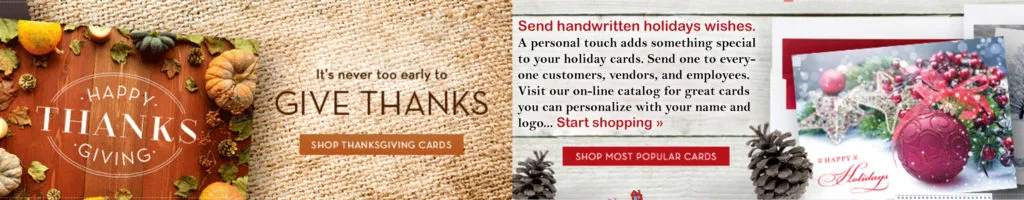 Custom Printed Holidays Greeting Cards