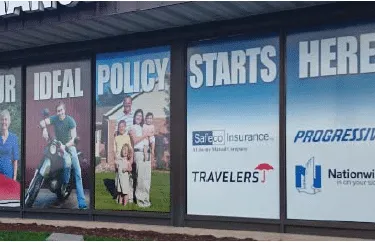 Window Perforated Vinyl for Store Fronts 65/35 - No Lamination
