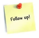 Follow up on past clients and leads