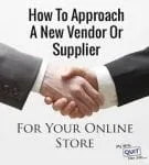 Work with vendors and suppliers